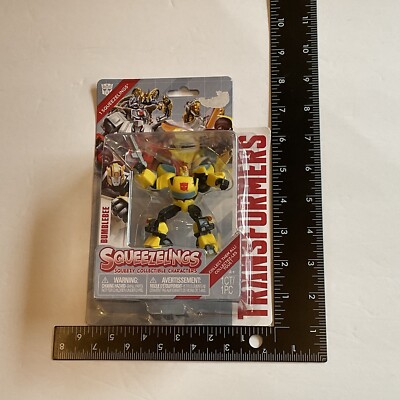 RARE Transformers Squeezelings Bumblebee Autobot Figure Squishy Toy Collectible