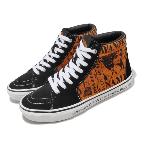 

Vans One Piece x Skate Sk8-Hi Nami Black Orange Men Skate Boarding VN0A5FCCORA, Черный, Skate Sk8-hi