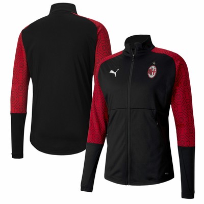 PUMA PUMA AC MILAN STADIUM FOOTBALL SPORTS OUTDOOR JACKET - BLACK