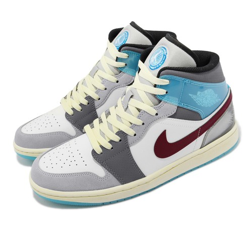 Мужские кроссовки Nike Air Jordan 1 Mid SE Exploration Unit Sail White AJ1 Casual FB1870-161