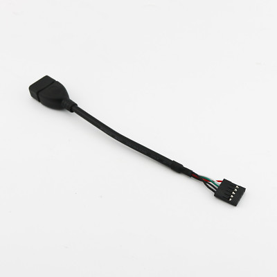 1x USB 2.0 A Female to Dupont 5 Pin Female Header Motherboard Cable Cord 10cm
