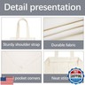 OKBA 10 PCS Sublimation Tote bag,sublimation canvas bags bulk, scrawl shopping bag,Beige blank canvas tote bags for DIY craft and decorative craft 10.2 * 12.6 inches(26 * 32cm)