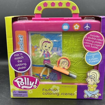 2004 Polly Pocket Tara #32994 FASHION COLORING SCENES mix n match SEALED