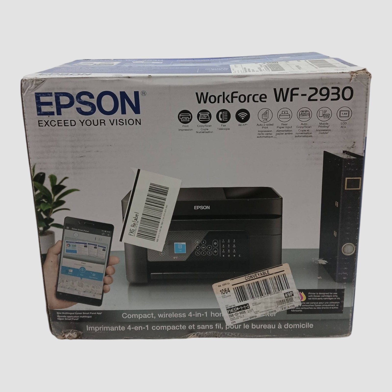 Epson WorkForce WF-2930 All-purpose 4-in-1 Printer (Untested)