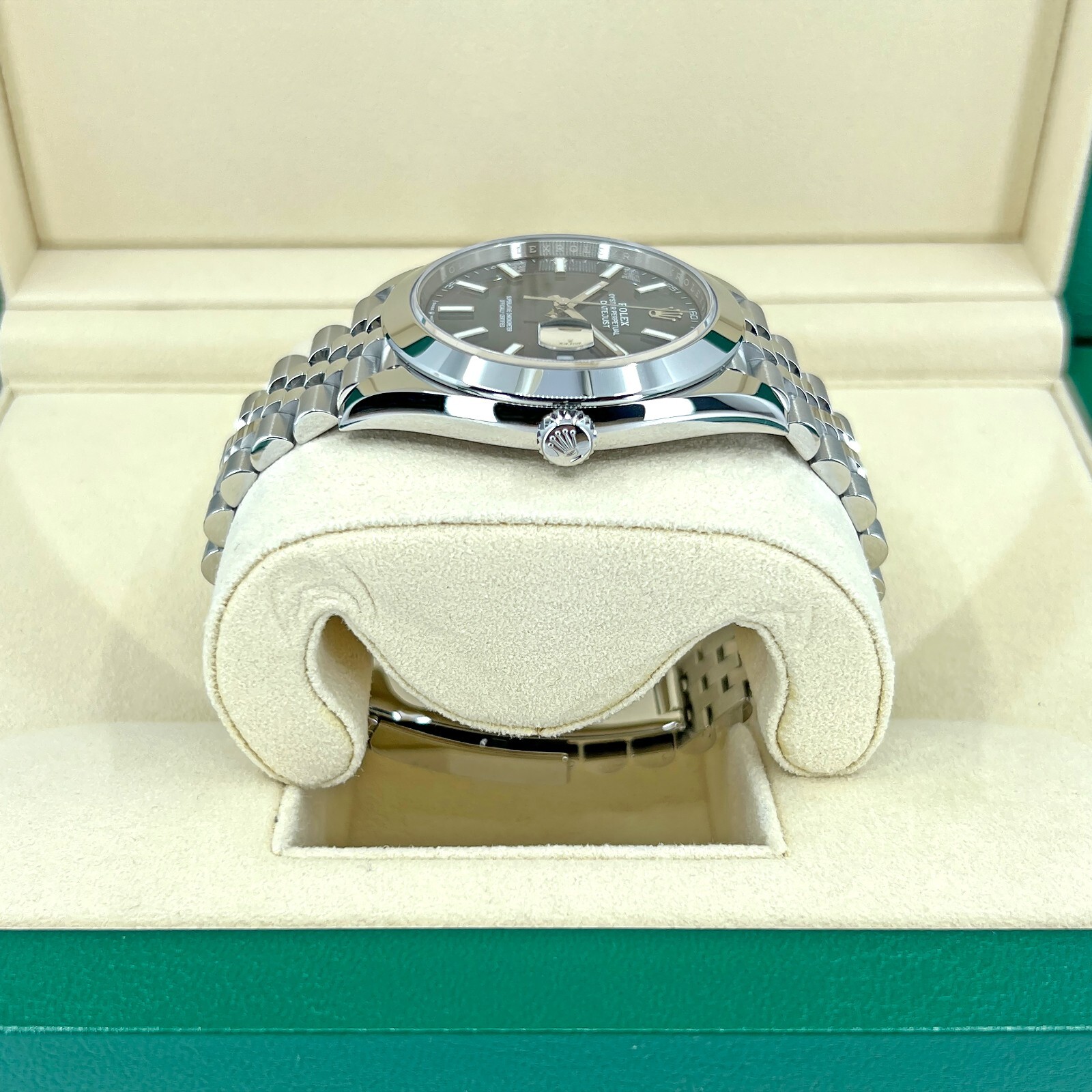 Pre-owned Rolex Datejust 41, Blue Stick, Jubilee, Ref 126300-0002, Unworn, Complete 2023+