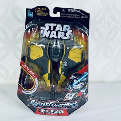 Star Wars Transformers Anakin Skywalker Jedi Starfighter Hasbro 2006 Hasbro