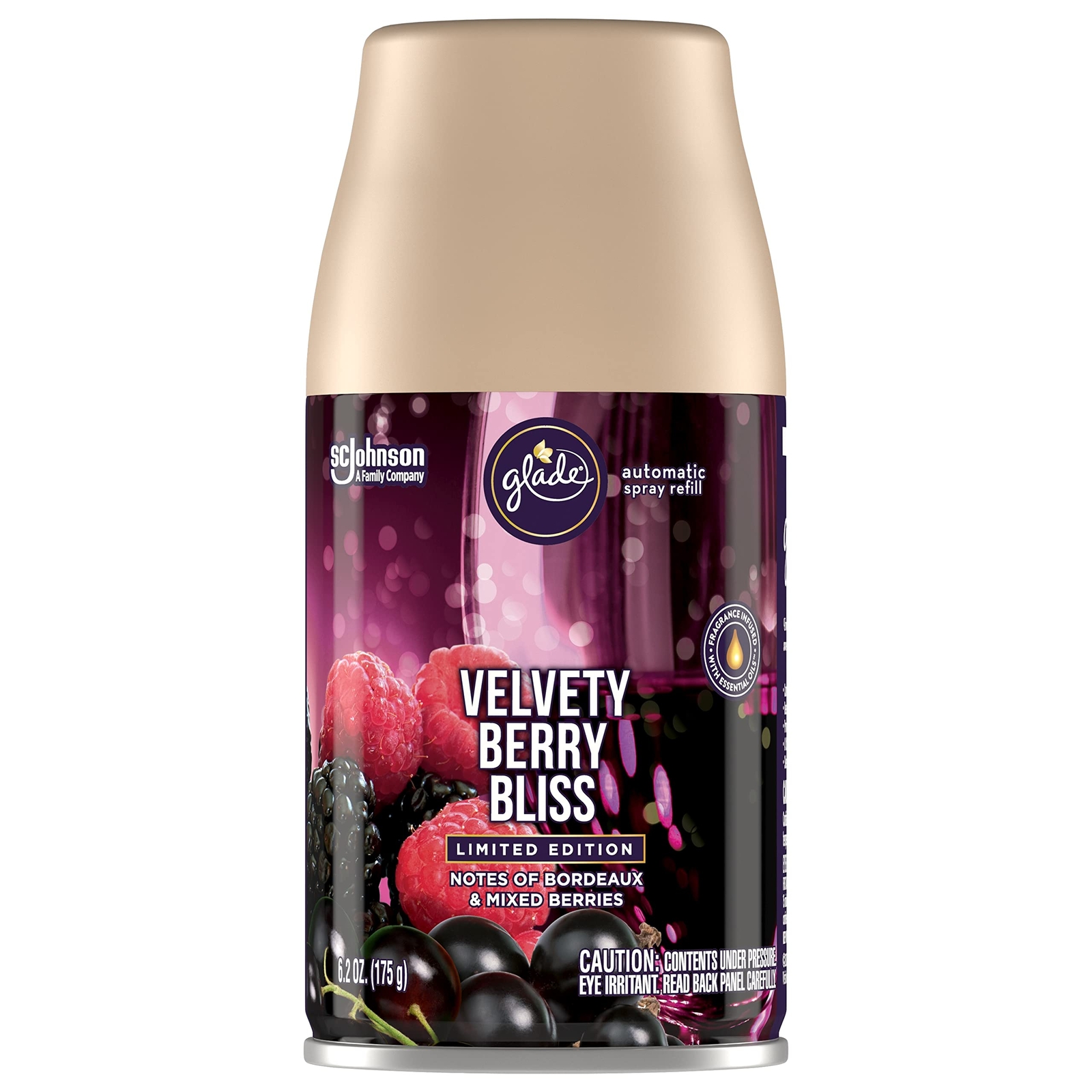 Glade Automatic Spray Refill, Air Freshener for Home and Bathroom, Velvety Berry