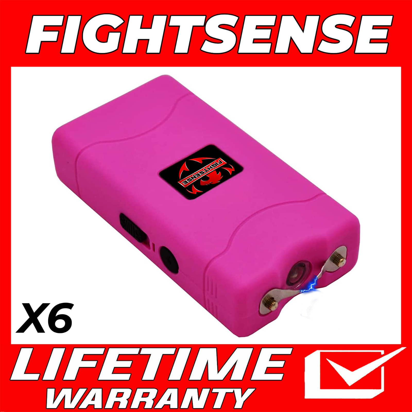 FIGHTSENSE WholeSale Heavy Duty Rechargable StunGun with LED Flashlight New