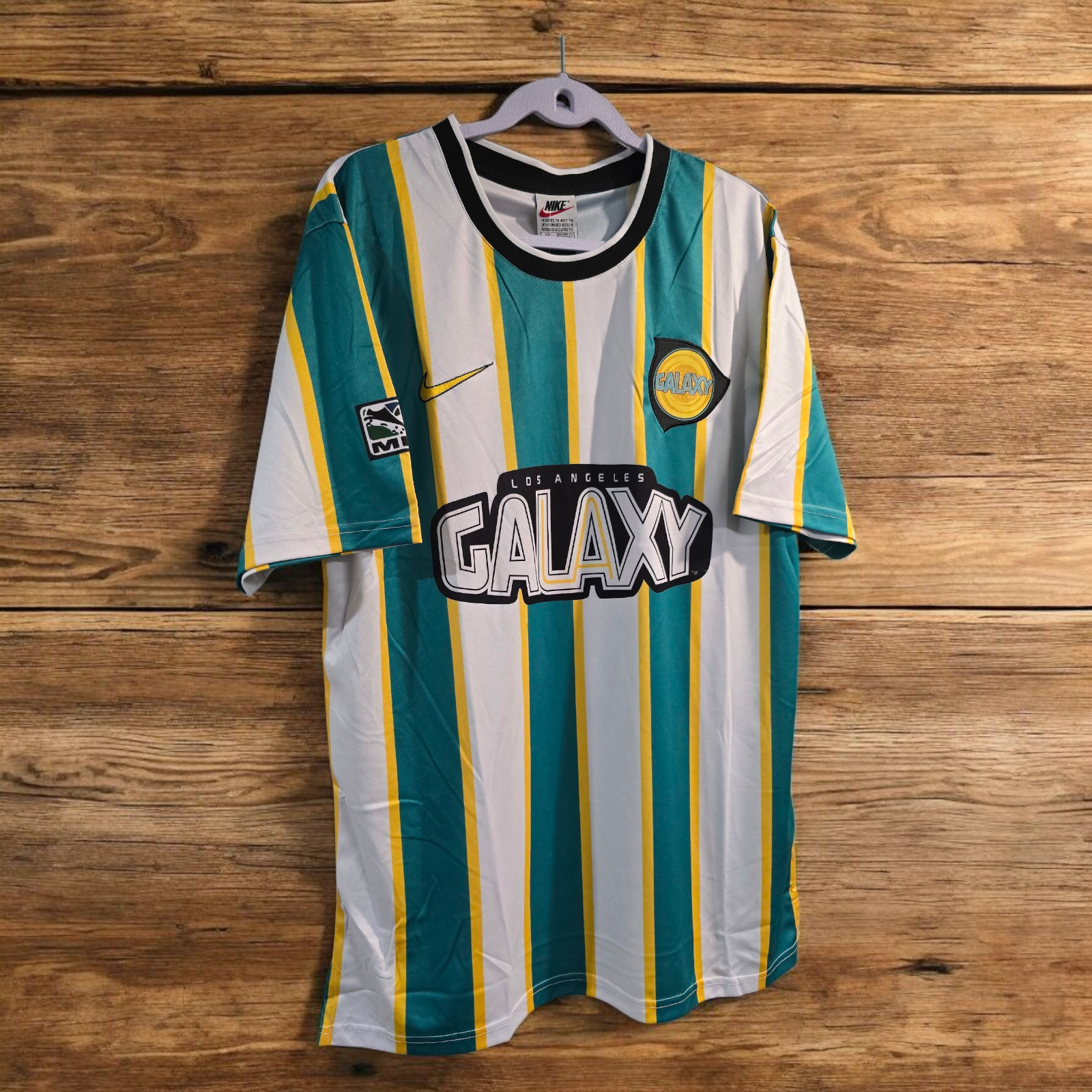 LA GALAXY 97/98 AWAY - Retro - Football Soccer - 2XL (Run Small