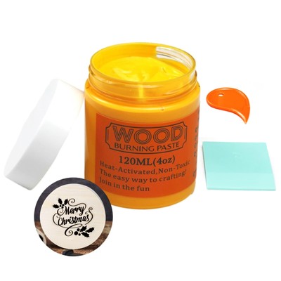 Wood Burning Paste Wood Burning Gel for Heat Gun Heat Activated Paste for Cra...