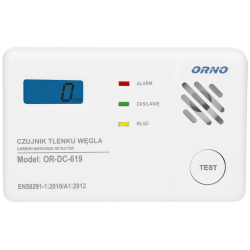 Kohlenmonoxid Warnmelder CO Melder 85dB Alarm mit Selbsttestfunktion TÜV Geprüft