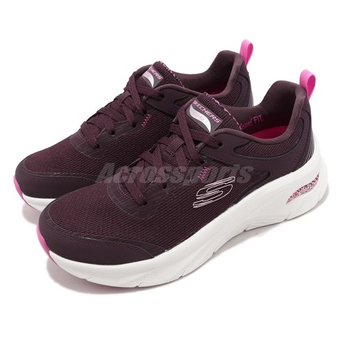 Skechers Arch Fit D Lux-Rich Facets Burgundy Purple Women Casual 149685-BURG