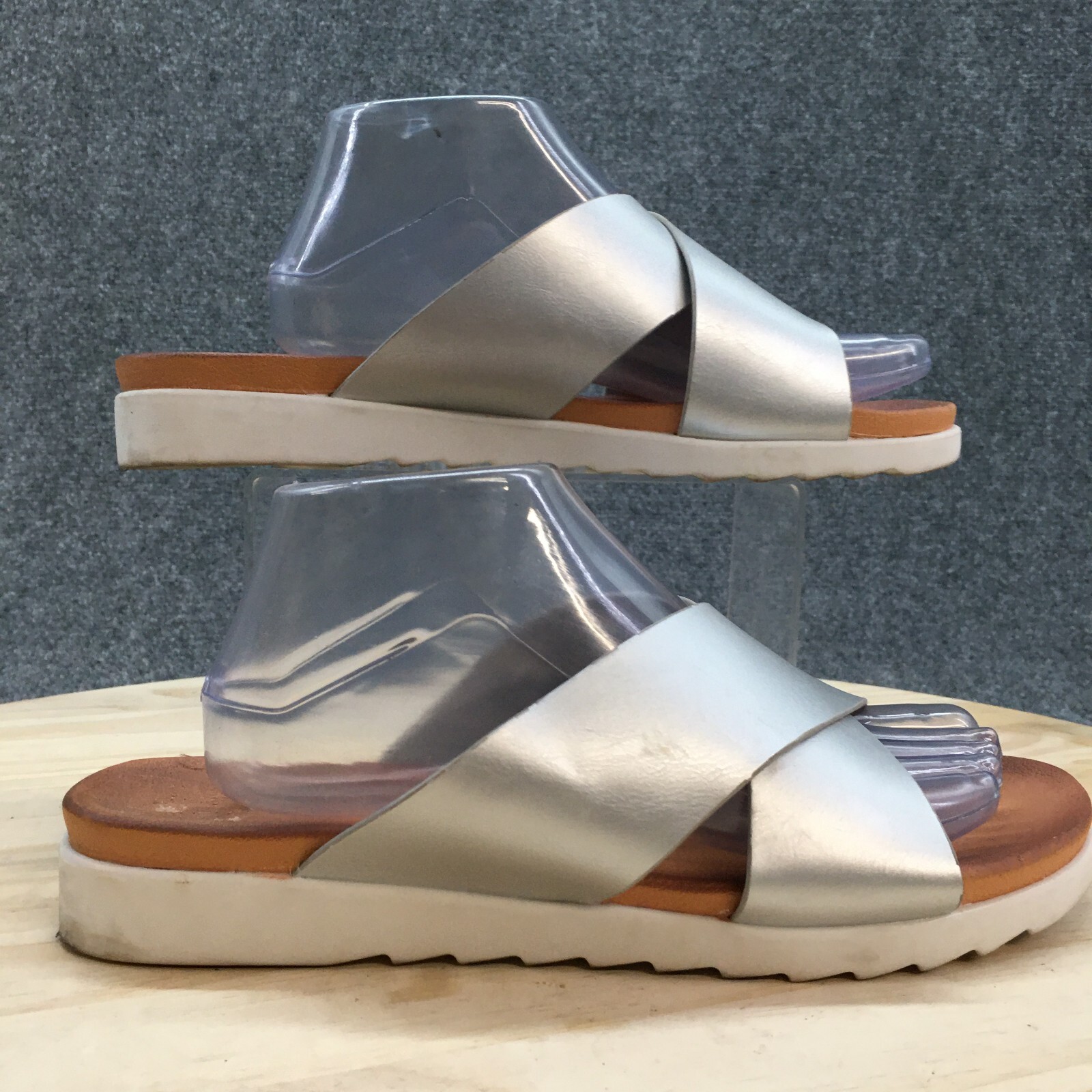 『美品』SANDERS plain  slipper　SIZE7 527532_LEPP_FF_03A