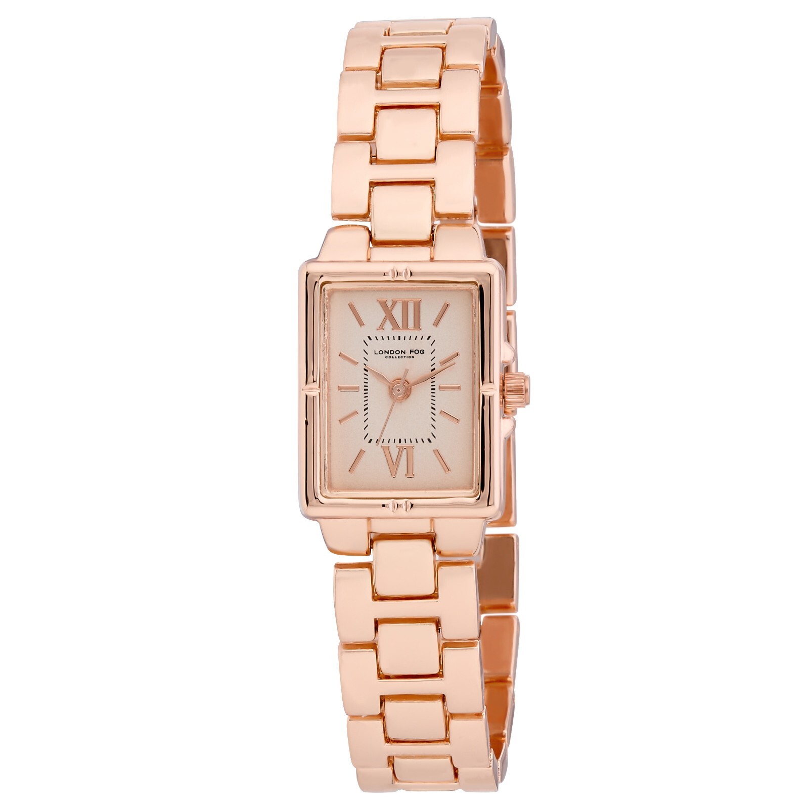 Pre-owned London Fog Women's Abbey 20mm Bracelet Watch (lf022) In Rose Gold