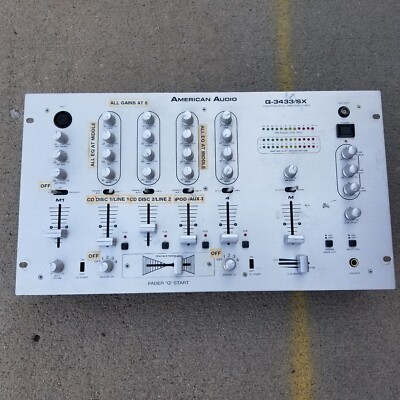 American Dj Q-3433/SX Professional Preamp Mixer UNTESTED PARTS AS IS