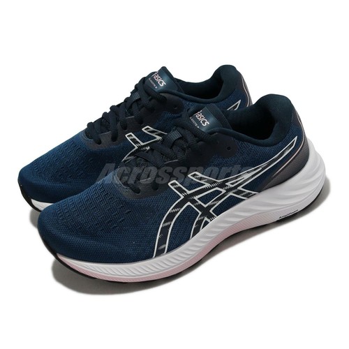 Женские кроссовки Asics GEL-Excite 9 D Wide Navy White Pink 1012B183-400