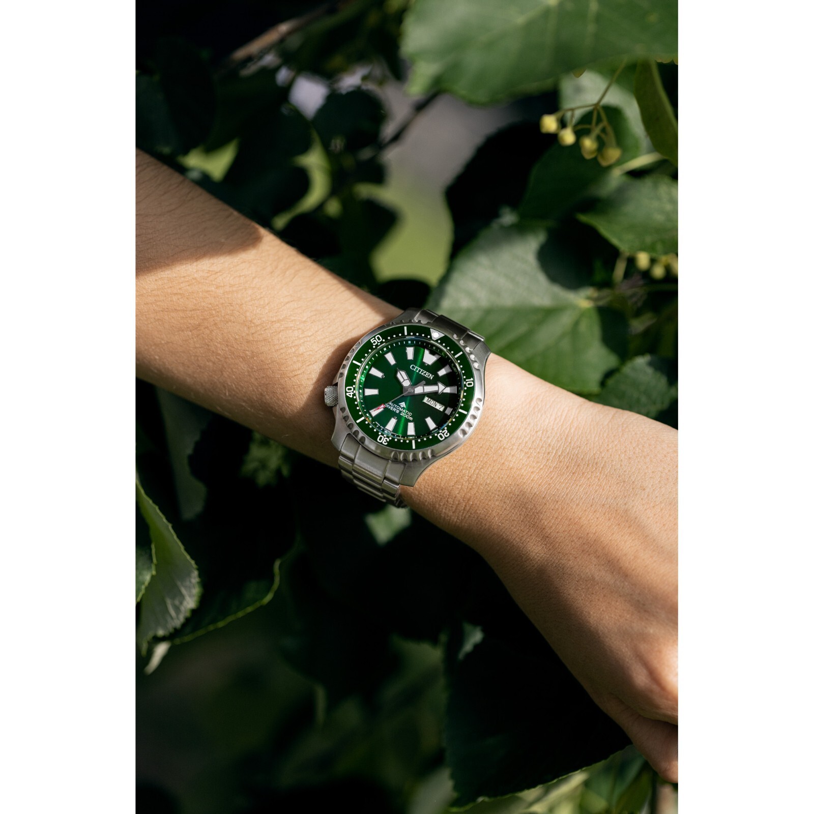 Citizen Automatic Men's Promaster Dive Calendar Silver Watch 44MM NY0151-59X