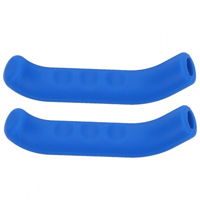 Bike Brake Lever Cover Silicone Grips Anti-Slip Waterproof Protector (Blue)