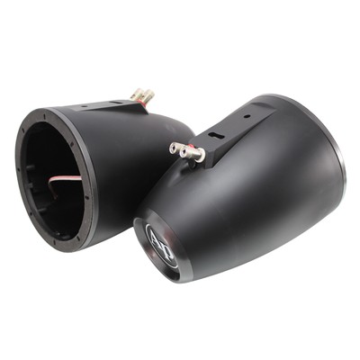Audiopipe Wakeboard Marine Tower Enclosures for 6'' Speaker, LEDs & Tweeter Black