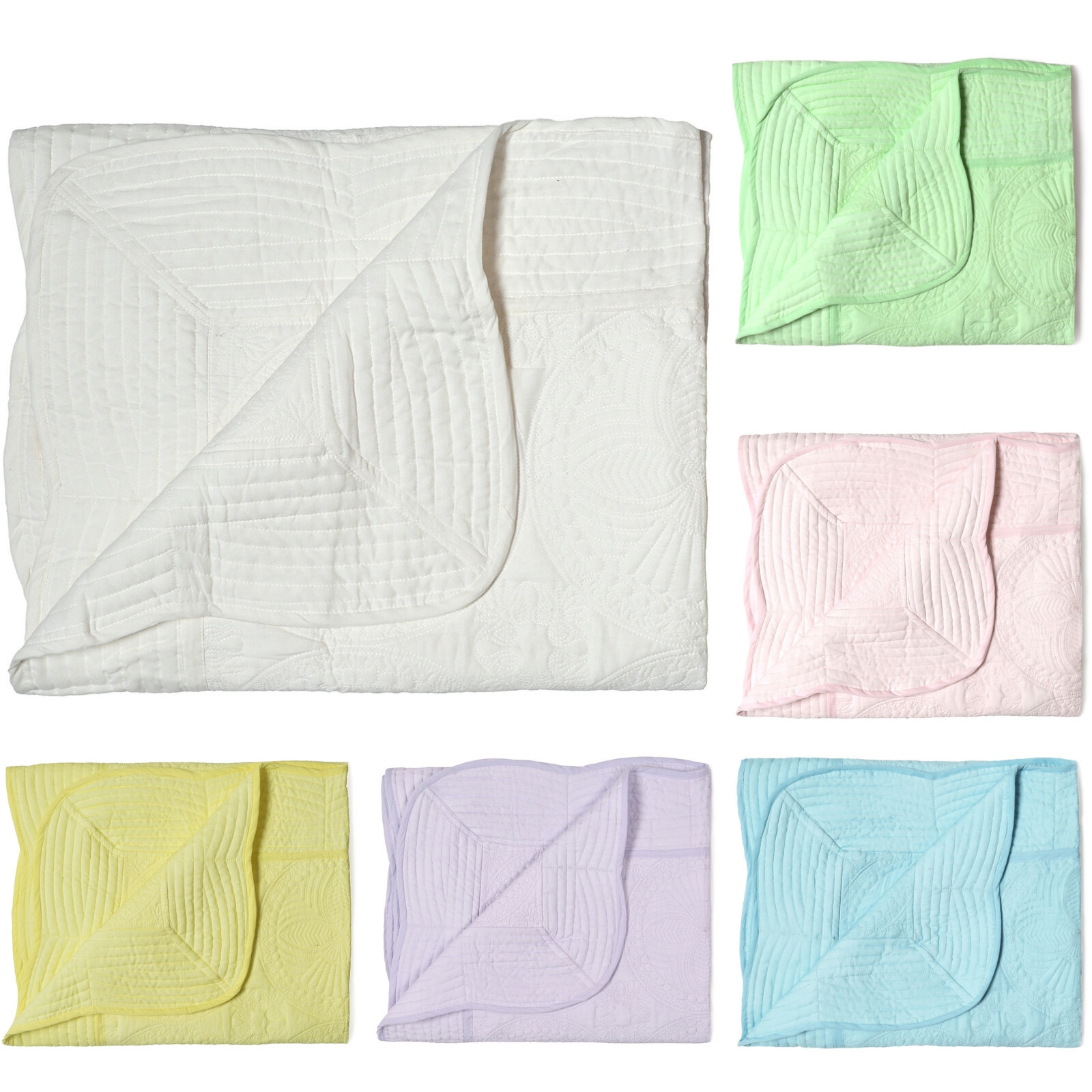 Embossed Cotton Quilt Four Seasons Gift