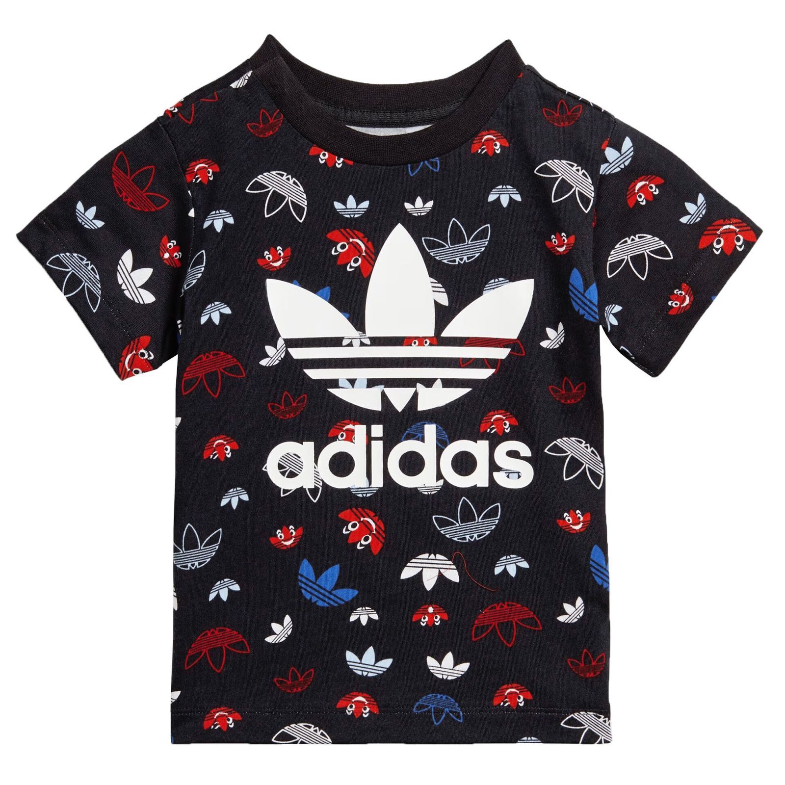 Adidas Originals Kids Turtle Shirt Fun Tee White Green 74 80