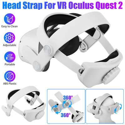 Adjustable Head Strap for Oculus Quest 2 VR Headset Elite Headband Replacement