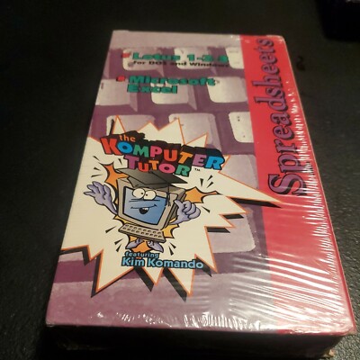 The Komputer Tutor (Tape 3) Spreadsheets - Kim Komando & Mike Levey (VHS) NEW 