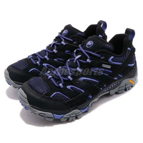 

Merrell Moab 2 GTX Gore-Tex Black Purple Women Outdoor Hiking Shoes J12134, Черный, Moab 2 Gtx