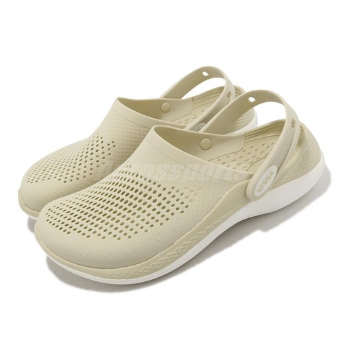 

Мужские повседневные сандалии унисекс без шнуровки Crocs Literide 360 Clog Bone цвета слоновой кости 206708-2Y2, Цвет слоновой кости, Literide 360 Clog