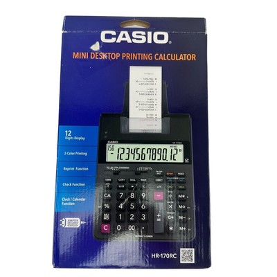 Casio Mini Desktop Printing Calculator HR-107RC
