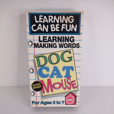 Learning Can Be Fun - Learning Making Words Ages 3-7 - VHS 1992 - VHTF - Tested!