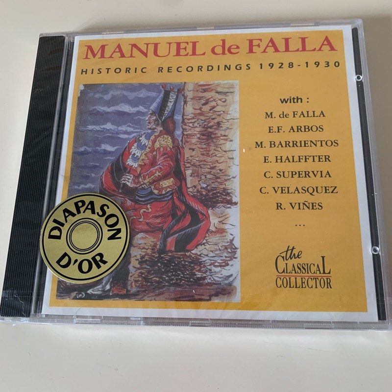 Manuel De Falla â Historic Recordings 1928-1930/ Cd, Neuf Sous Blister