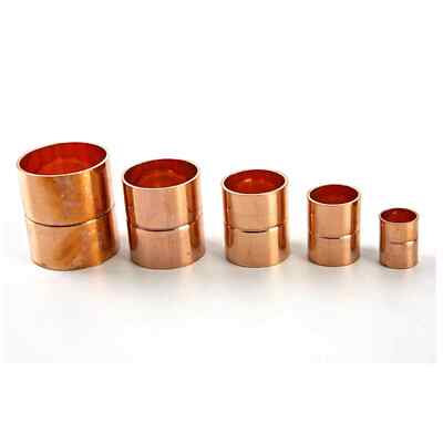 2pcs I.D 8-108mm Copper End Feed Equal Welding Pipe Adapter Refrigerator