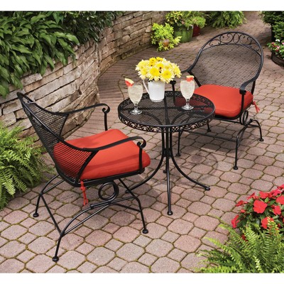Patio Furniture Set Table & Motion Chairs Outdoor Seating Bistro N