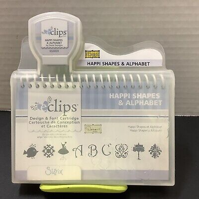 ''HAPPI SHAPES & ALPHABET'' CARTRIDGE FOR SIZZIX ECLIPS DIE CUTTING MACHINE