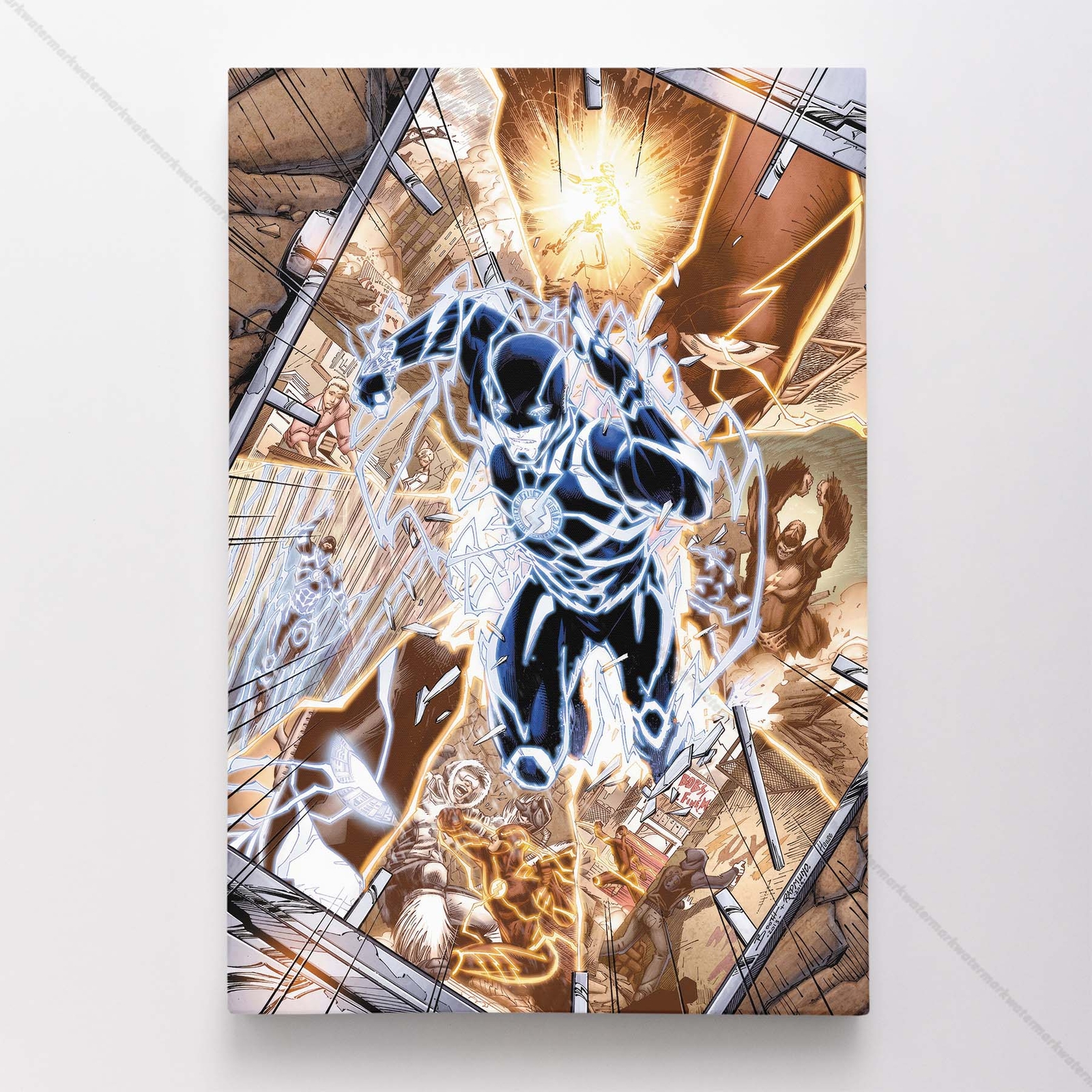 Flash Poster Canvas DC Justice League Comic Book Cover Art Print #4156