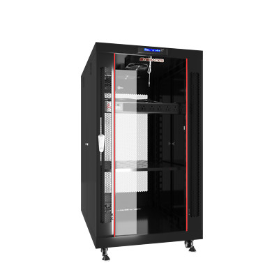 22U 35'' Depth Server Data Cabinet / LCD-screen / Fans / PDU / Shelf / Thermosyst