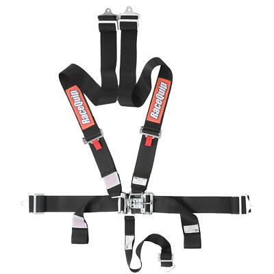 RaceQuip 711001RQP Latch And Link 5 Point Racing Harness, Black