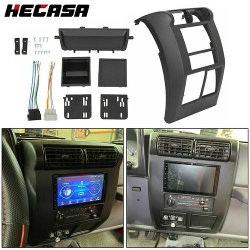 FOR JEEP WRANGLER TJ 1997-2002 DOUBLE DIN DASH BEZEL RADIO STEREO MOUNTING KIT