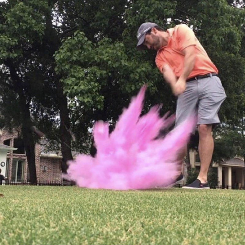 Gender Reveal Golf Ball,Exploding Ball Party Games with Color Powder