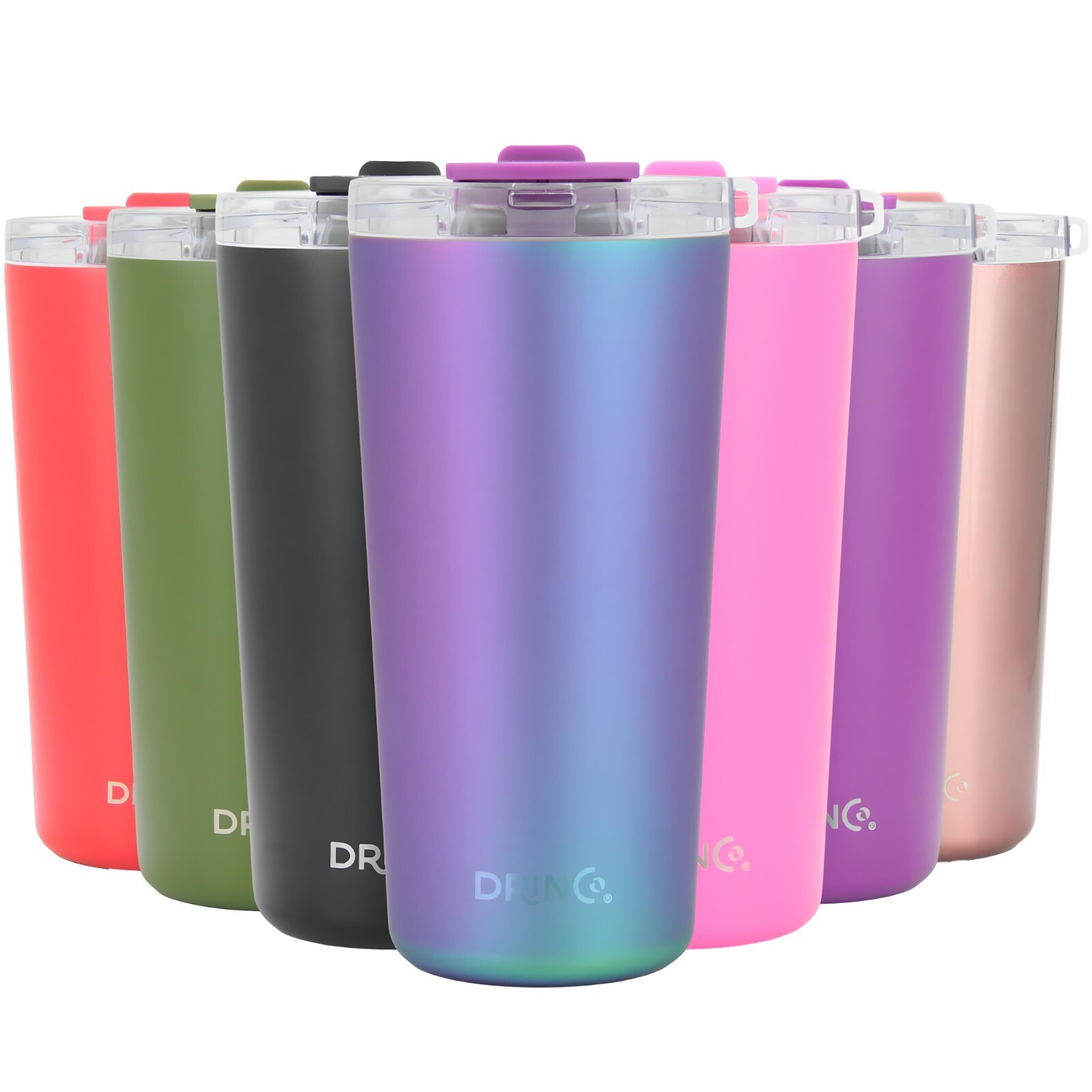 Drinco Seattle 20oz  Stainless Steel Tumbler Coffee Insulated Tumbler Mug Straw