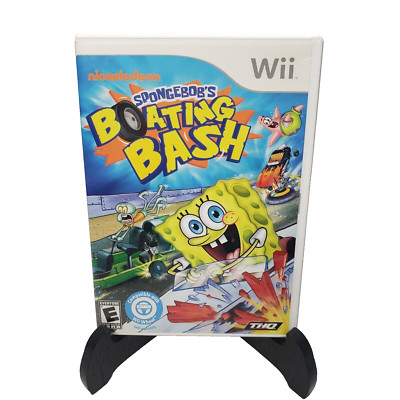 SpongeBob's Boating Bash Nintendo Wii Game TESTED No Manual