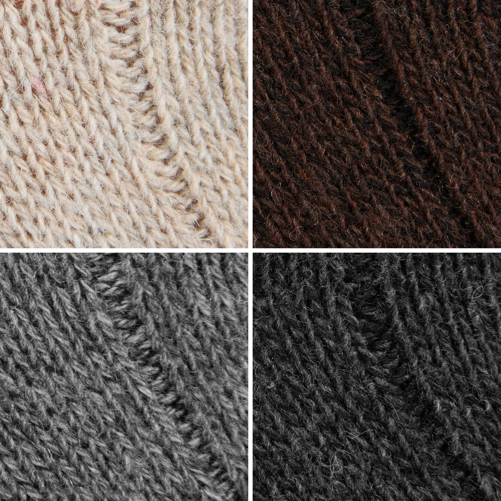 BRUBAKER 4 Pairs Alpaca Wool Socks - Fine Knit Socks for Women and Men