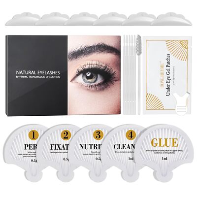 DONG RHYME Lash Lift Kit 2 in 1 Semi-Permanent Eyelash Perm Kit and Brow Lami...