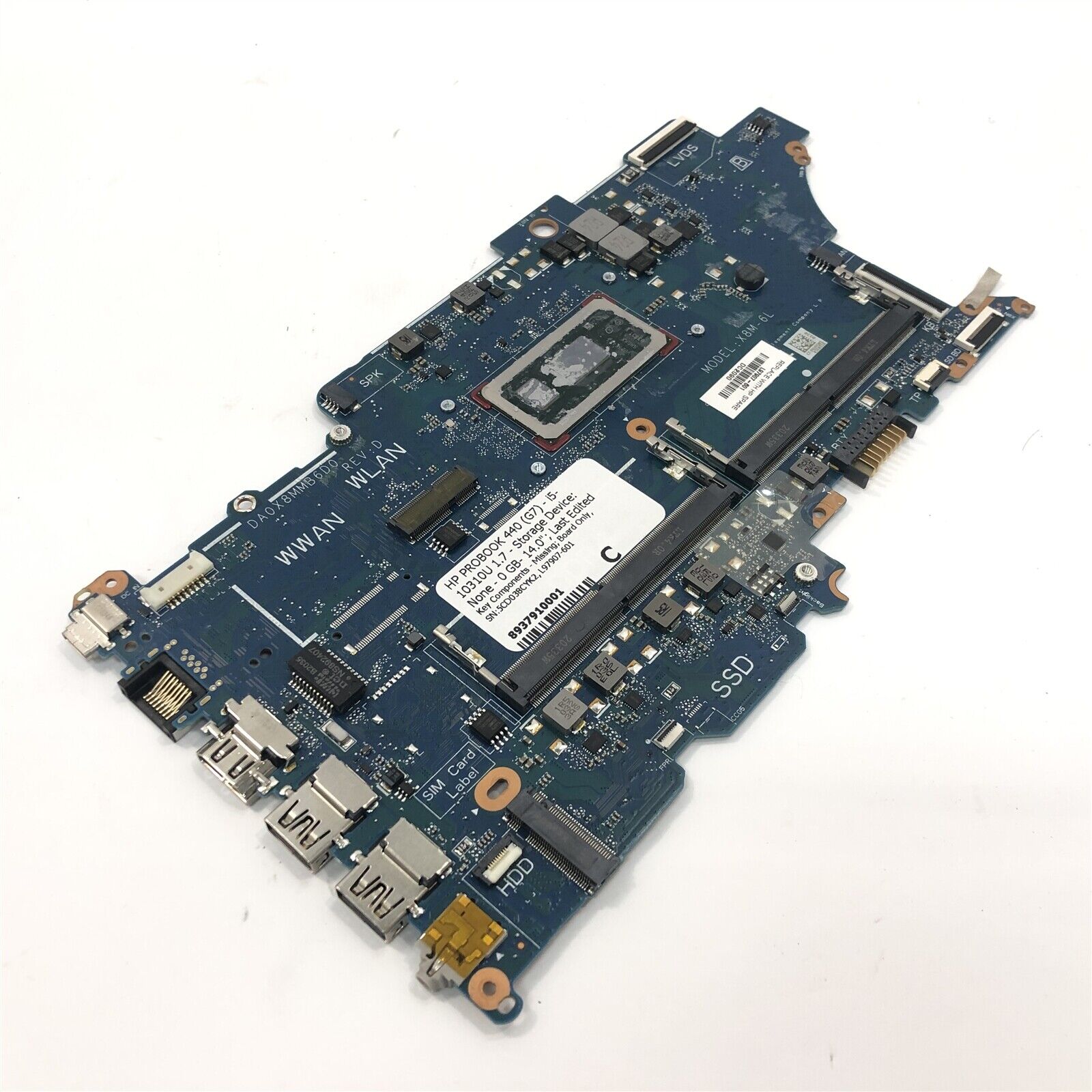 HP ProBook 440 G7 450 G7 Intel Core i5-10310U 1.7GHz Motherboard DA0X8MMB6D0 | eBay HP ProBook 440 G7 450 G7 Intel Core i5-10310U 1.7GHz Motherboard DA0X8MMB6D0 | eBay