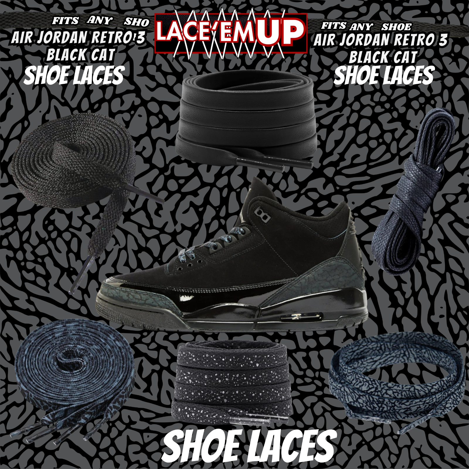 jordan retro 3 laces