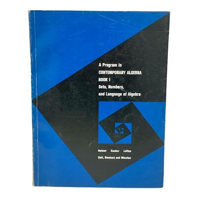 NOS Unused A Program in Contemporary Algebra, Book 1 Sets numbers and language