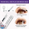 GAQQI Lash Cluster Glue, Lash Bond and Seal Waterproof, Bond and Seal Eyelash Glue for Clusters, Eyelash Adhesive Black Long-Lasting 72H, Latex-Free（5ml+5ml）