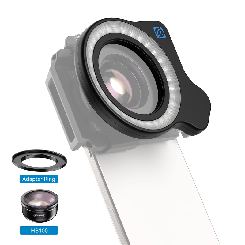 37mm 52mm Thread Macro Lens Fill Light, Camera Lens Ring Light with High Power+