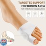 TPVEEN Bunion Corrector Relief Sleeve,Toe Socks for Hallux Valgus,Anti Slip Gel Cushion Pads,Big Toe Alignment Relief,Bunion pain for Men and Women. (MIDDLE:MEN 5-7/WOMEN 7.5-9, BLACK)